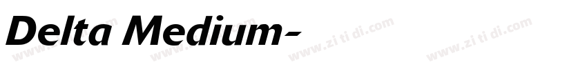 Delta Medium字体转换